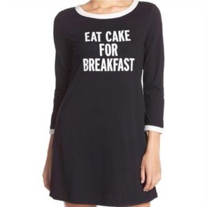 NWT kate spade Eat Cake For Breakfast Nightgown